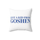 Just a kid from Goshen Polyester Square Pillow
