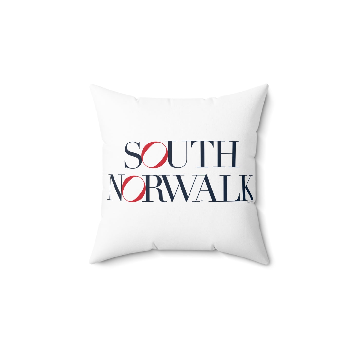 41 Tilt South Norwalk Spun Polyester Square Pillow