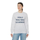 I Really Really Miss Old Saybrook Unisex Heavy Blend™ Crewneck Sweatshirt (blue)