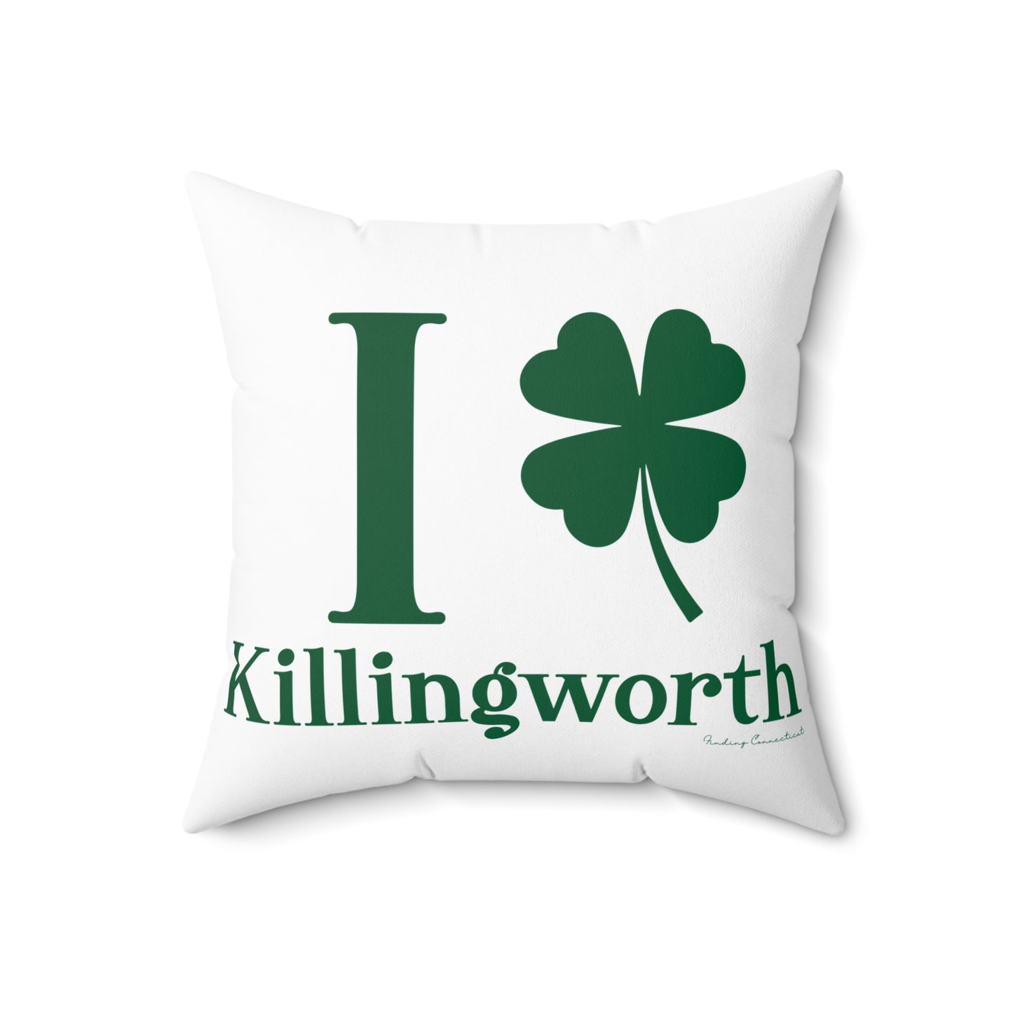 I Clover Killingworth Spun Polyester Square Pillow