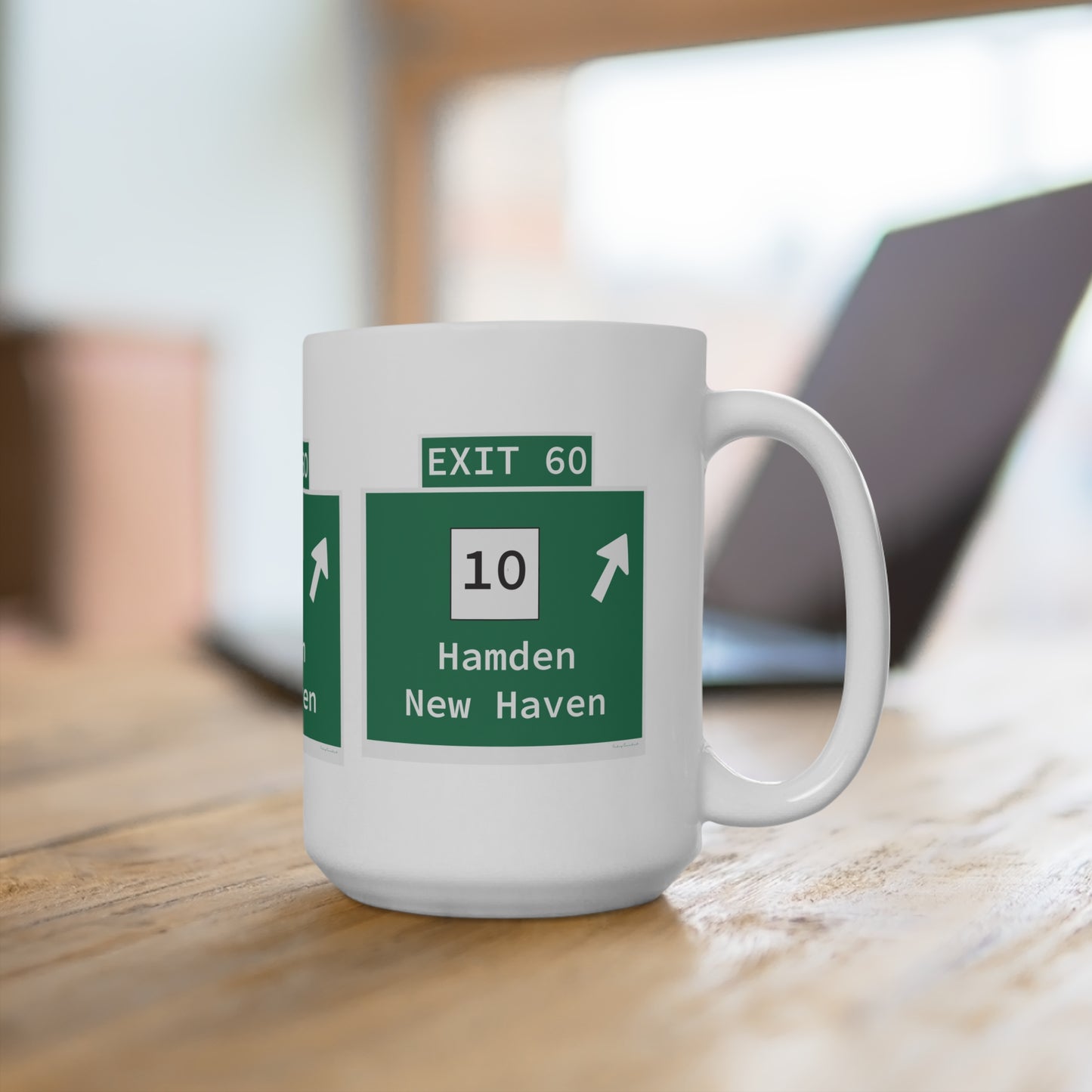 Vintage WCP Exit 60 Sign Mug 15oz