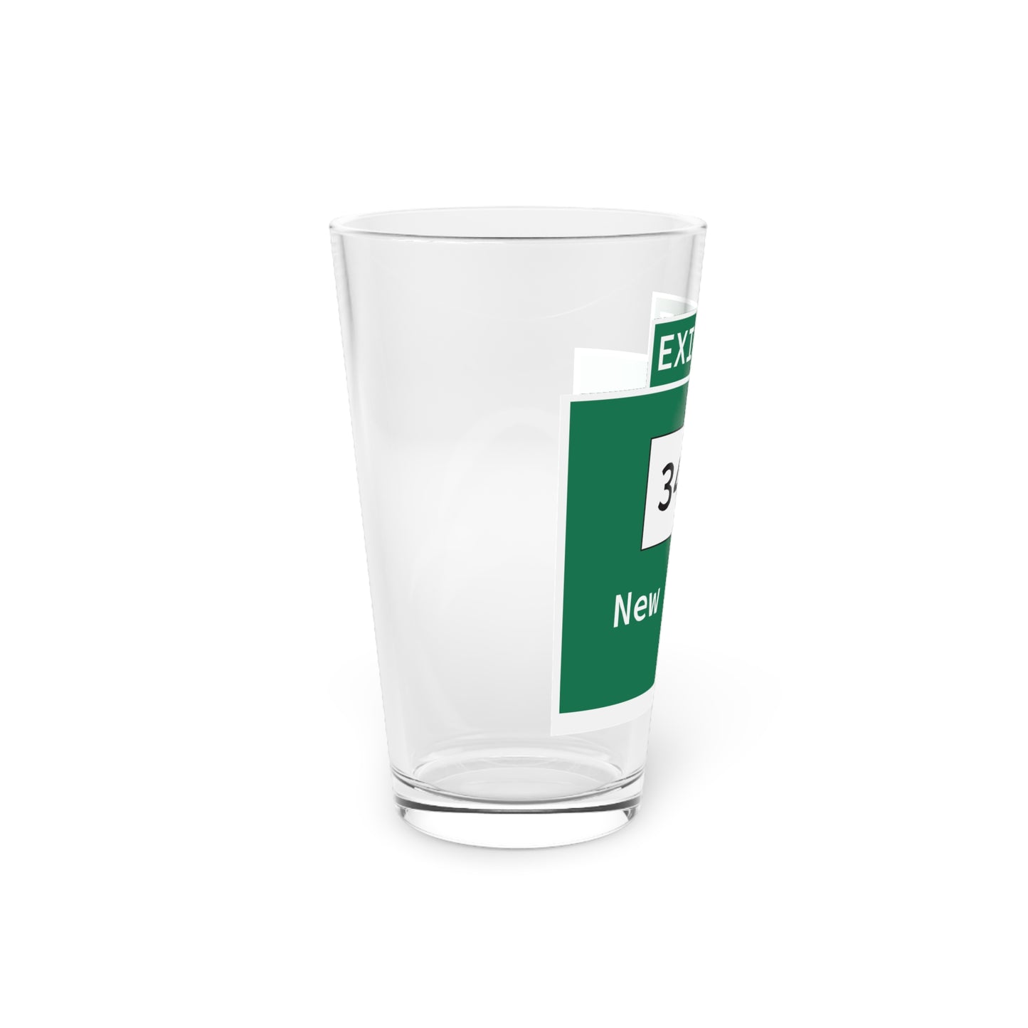 Vintage WCP Exit 57 Sign Pint Glass, 16oz