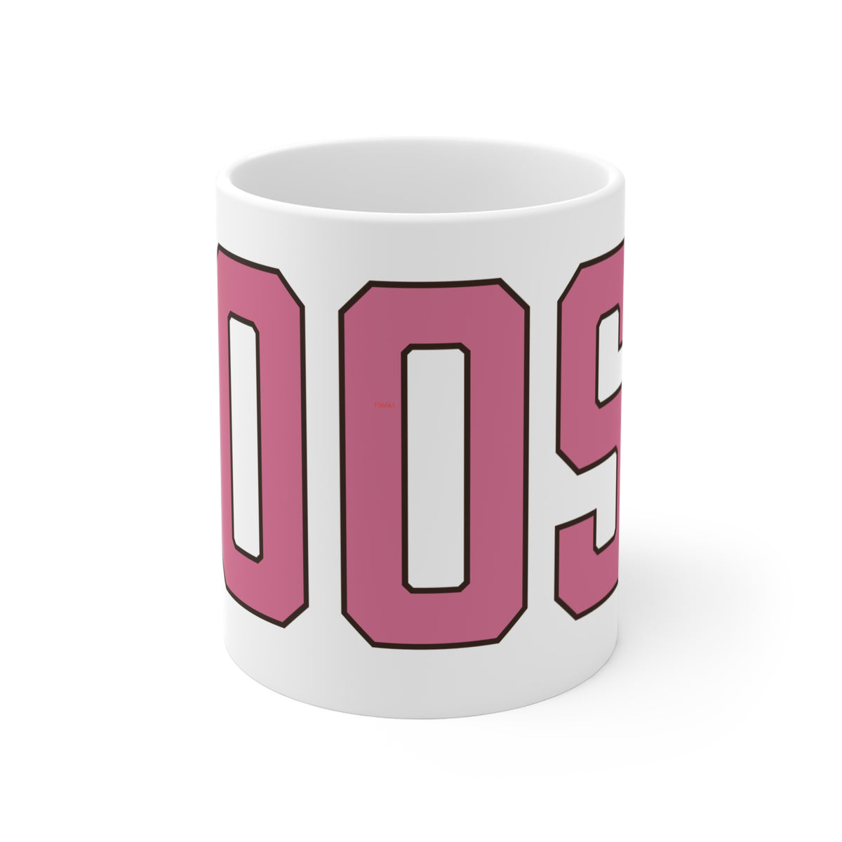 Goose Zip Code Pink & Black Mug 11oz