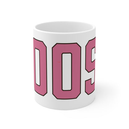 Goose Zip Code Pink & Black Mug 11oz