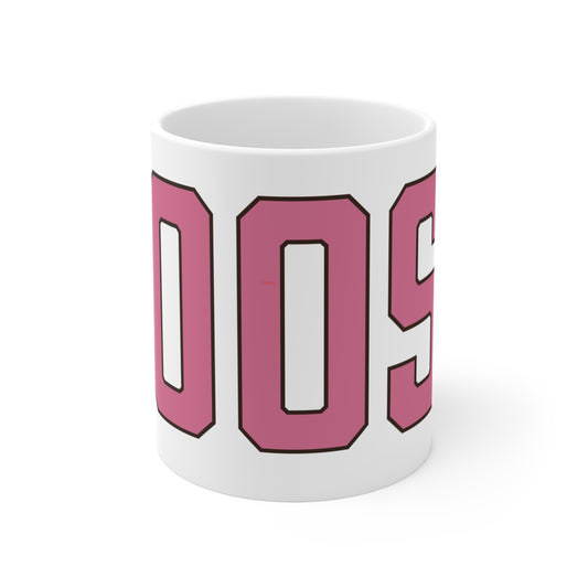 Goose Zip Code Pink & Black Mug 11oz