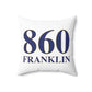 860 Franklin Spun Polyester Square Pillow