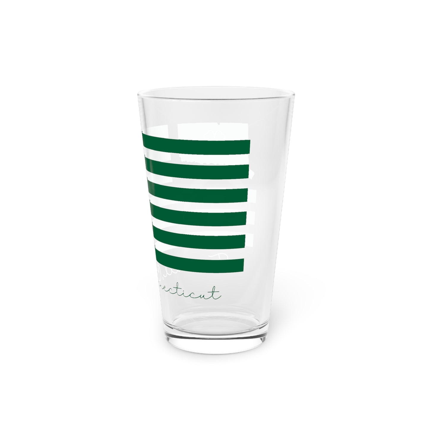 Trumbull Connecticut St Patrick’s Day Flag Pint Glass, 16oz
