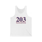 203 Naugatuck Red White & Blue Unisex Jersey Tank Top