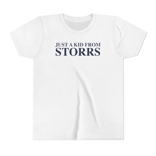 Just a kid from Storrs Youth Short Sleeve T-Shirt