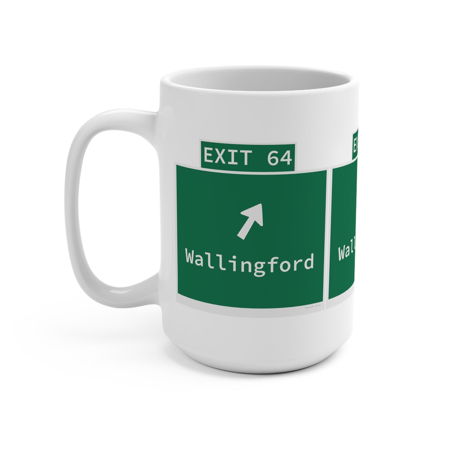 Vintage WCP Exit 64 Sign Mug 15oz