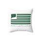Marlborough Connecticut St. Patrick’s Day Flag Spun Polyester Square Pillow