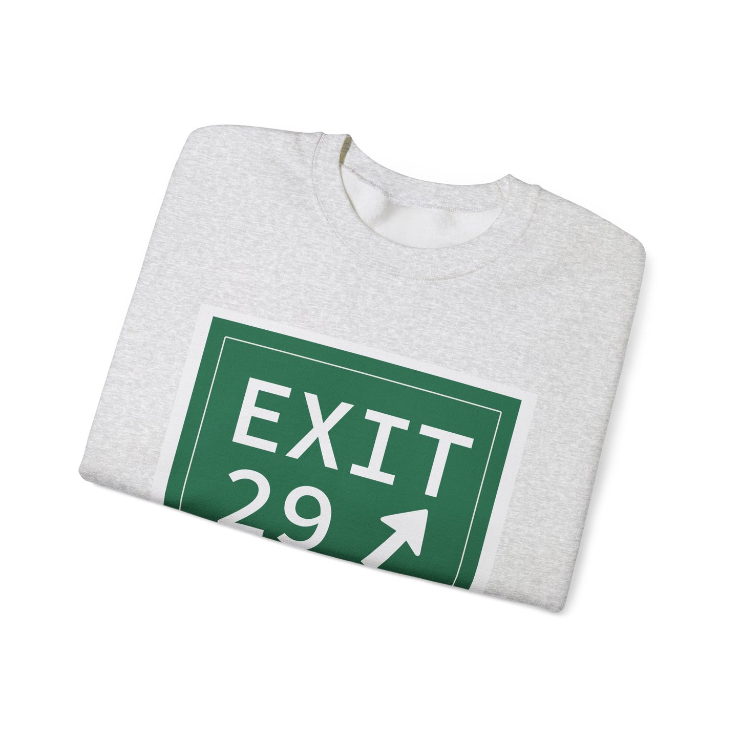 Vintage Exit 29 Merritt Parkway Sign Unisex Heavy Blend™ Crewneck Sweatshirt