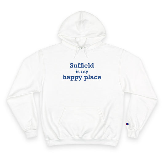 Suffield is My Happy Place Champion Hoodie