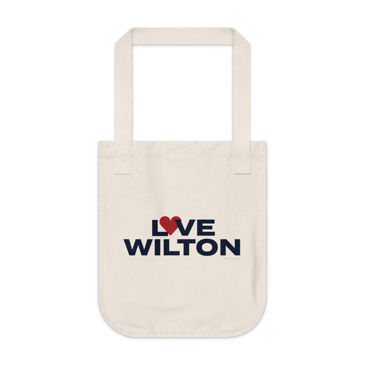 Love Wilton Organic Canvas Tote Bag