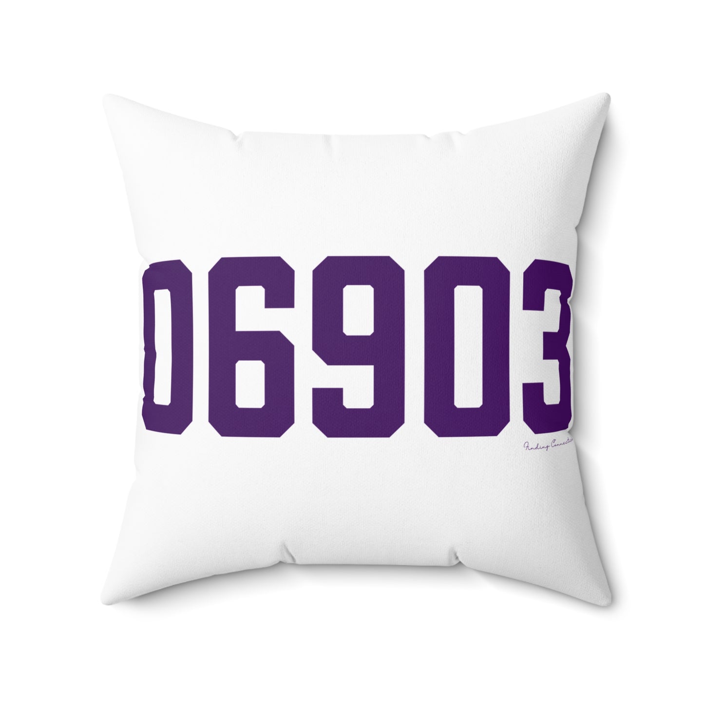 06903 Stamford Connecticut Zip Code Spun Polyester Square Pillow