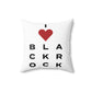 Black Rock Vision Spun Polyester Square Pillow
