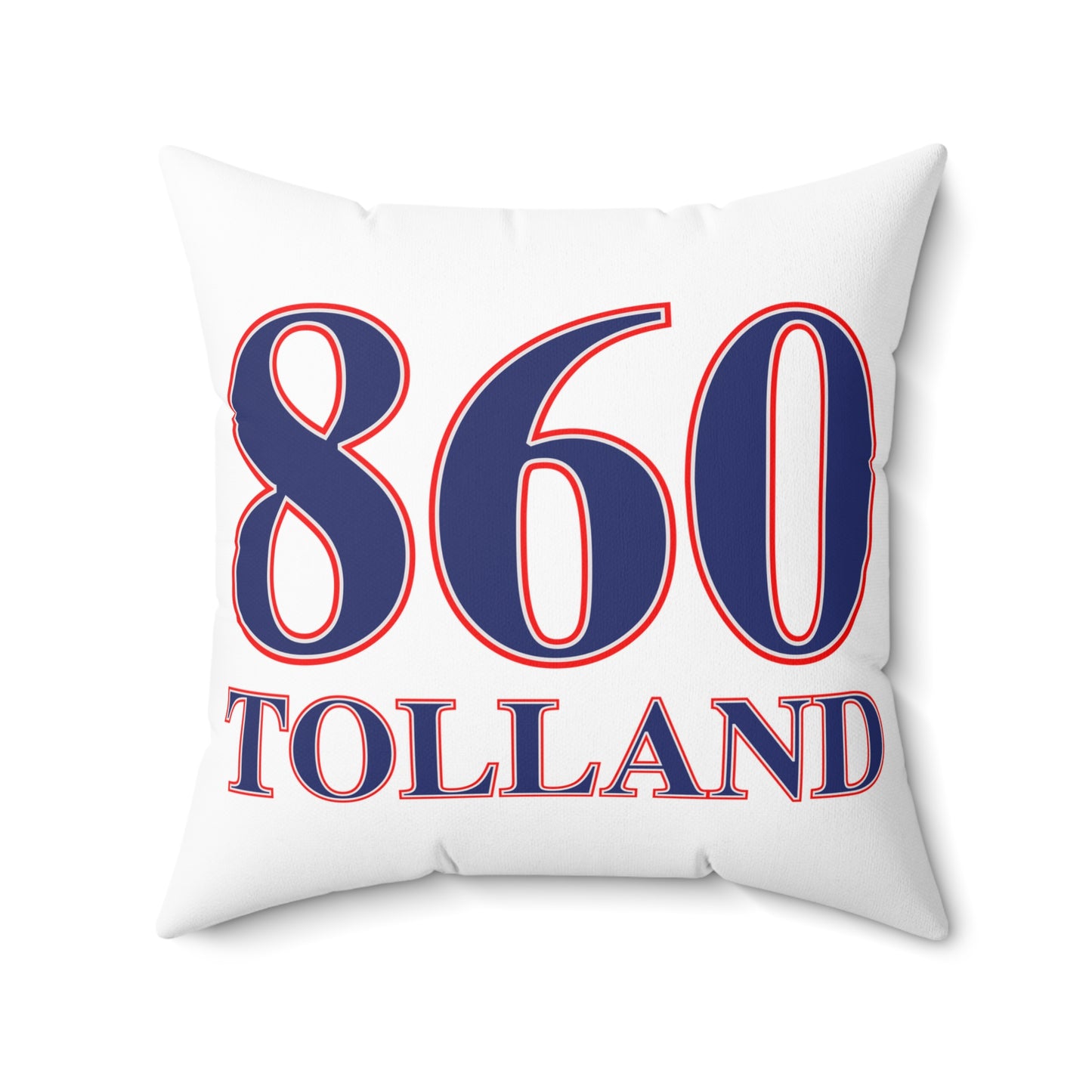 860 Tolland Red, White & Blue Spun Polyester Square Pillow