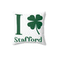 I Clover Stafford Spun Polyester Square Pillow