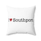 I Heart Southport. Spun Polyester Square Pillow