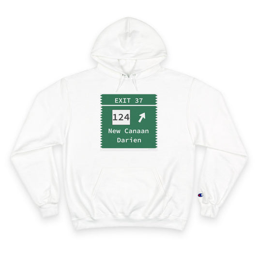 Vintage Merritt Parkway Exit 37 Sign Champion Hoodie