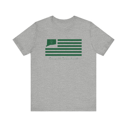 Cornwall Connecticut St. Patrick’s Day Flag Unisex Jersey Short Sleeve T-Shirt