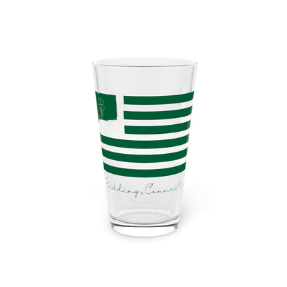Redding Connecticut St Patrick’s Day Flag Pint Glass, 16oz