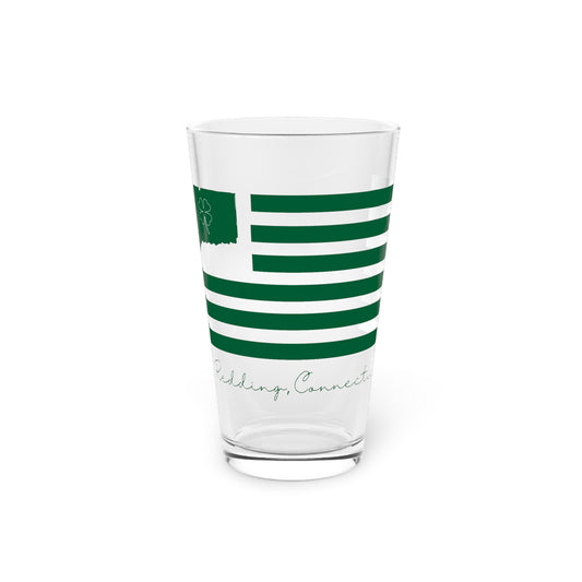 Redding Connecticut St Patrick’s Day Flag Pint Glass, 16oz