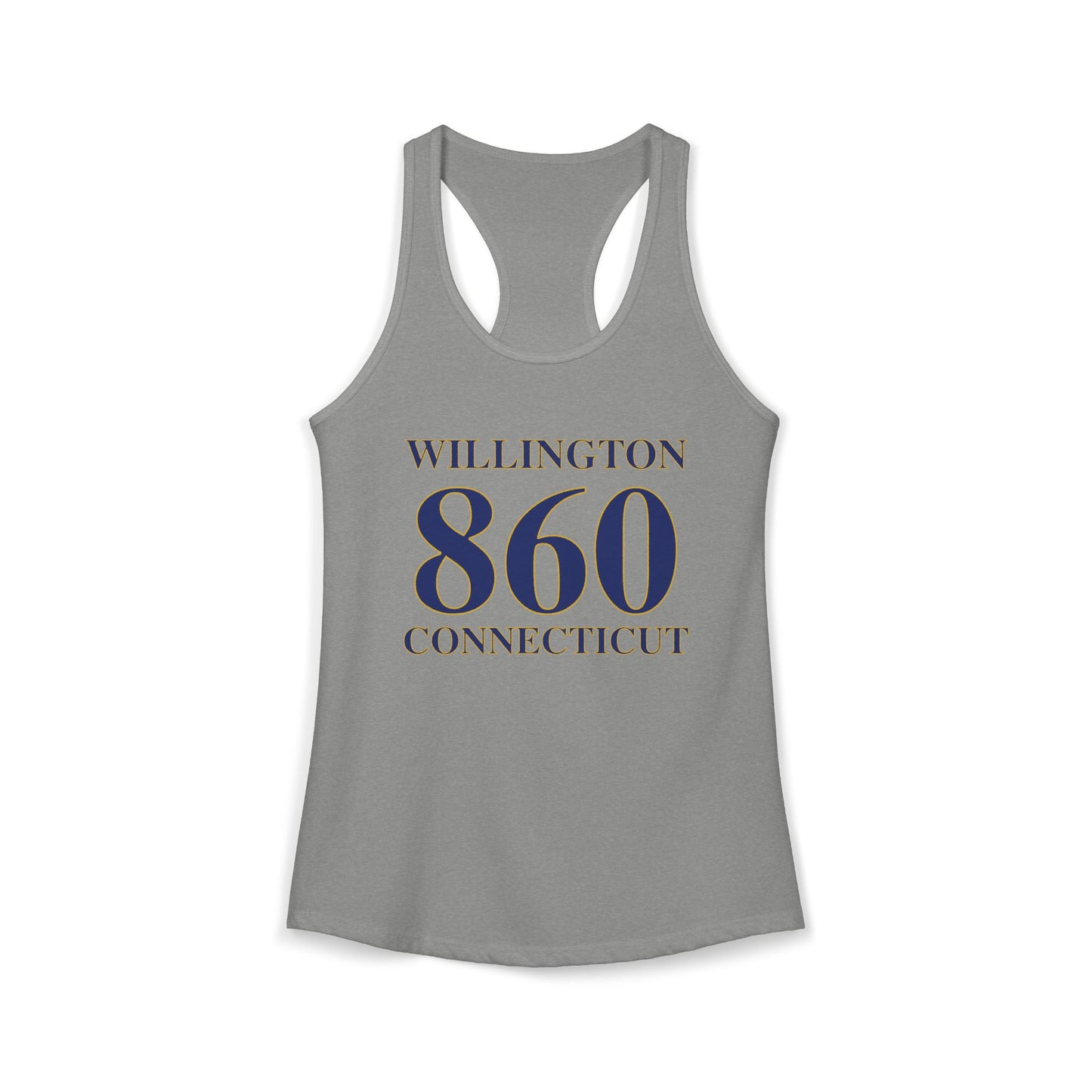 Willington 860 Connecticut Women's Ideal Racerback Tank Top