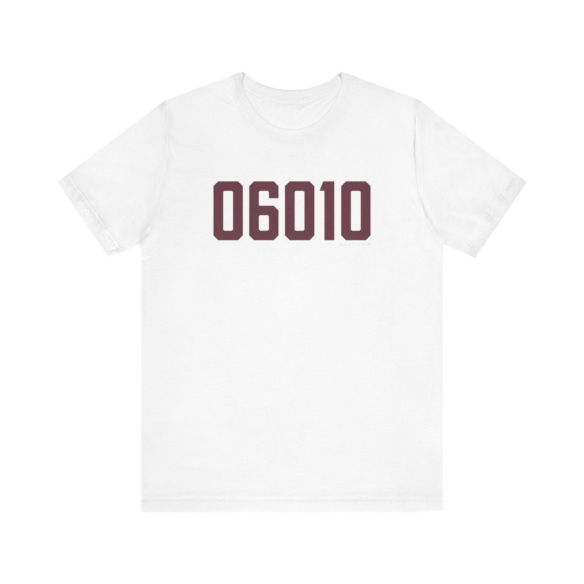 06010 Bristol Connecticut Zip Code Unisex Jersey Short Sleeve T-Shirt