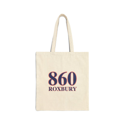 860 Roxbury Red White & Blue Cotton Canvas Tote Bag