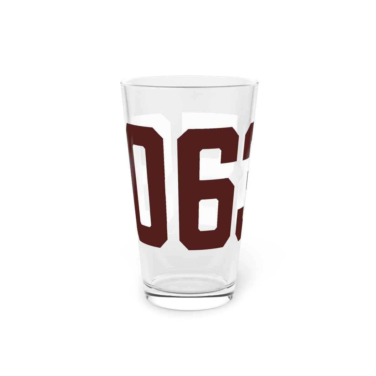 06359 North Stonington Connecticut Zip Code Pint Glass, 16oz