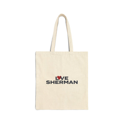 Love Sherman Cotton Canvas Tote Bag
