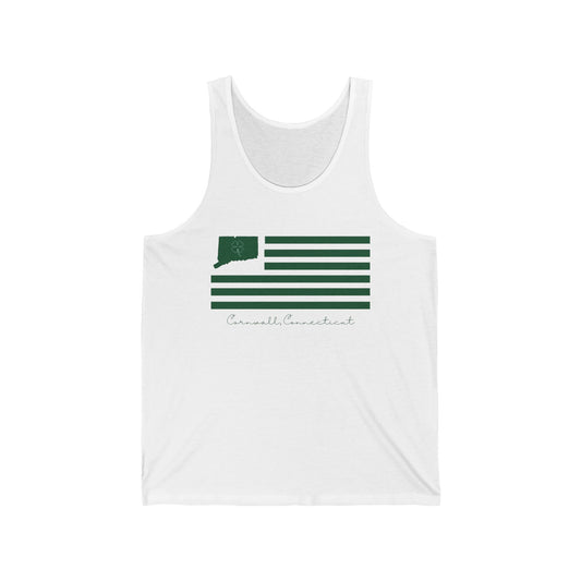 Cornwall Connecticut St. Patrick’s Day Flag Unisex Jersey Tank Top