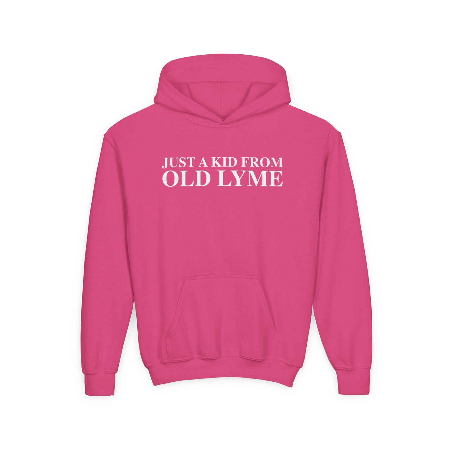 Just a kid from Old Lyme Youth Heavy Blend Hooded Sweatshirt