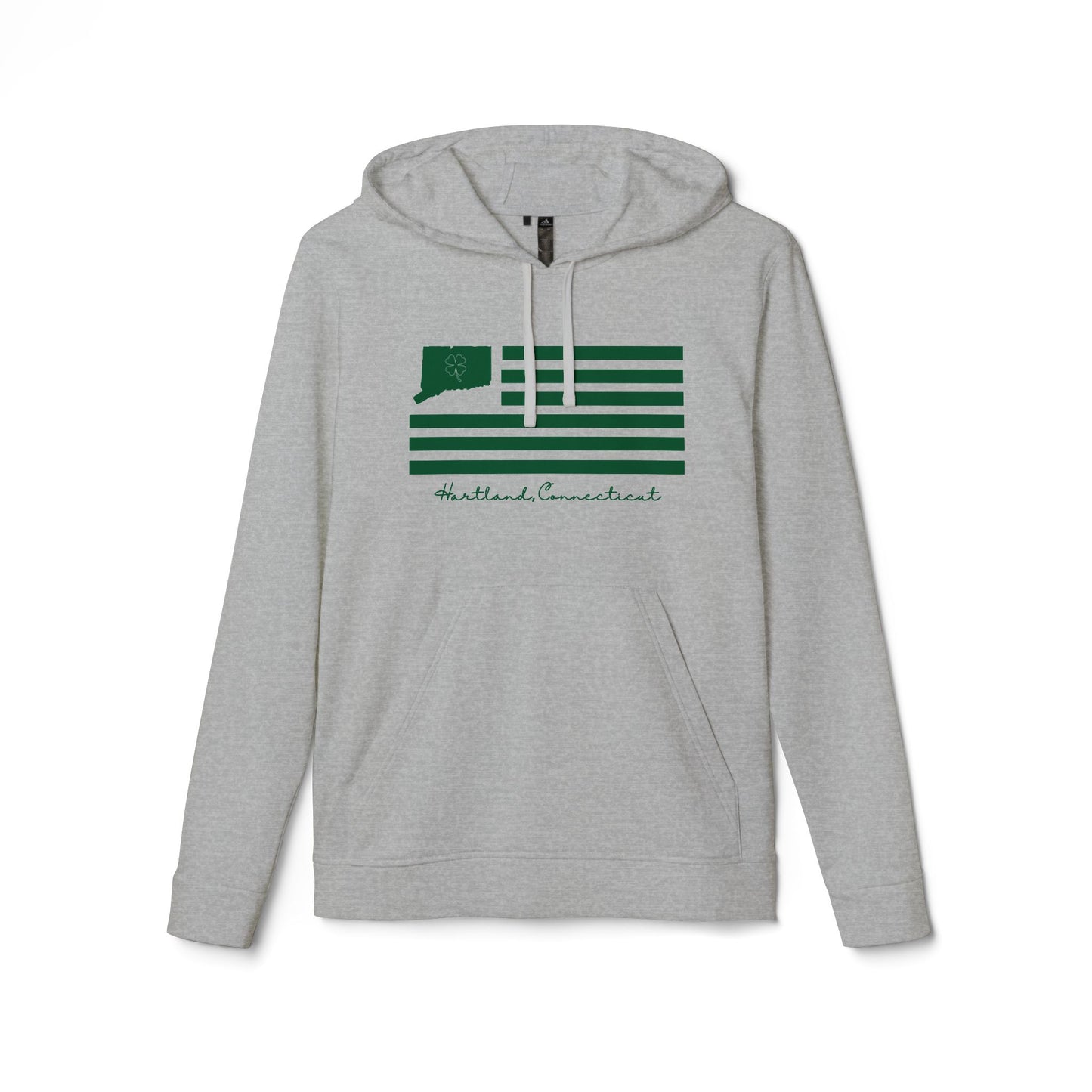 Hartland Connecticut St. Patrick’s Day Flag adidas Unisex Fleece Hoodie