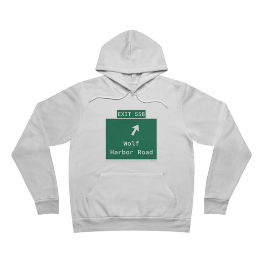 Vintage WCP Exit 55B Sign Unisex Sponge Fleece Pullover Hoodie