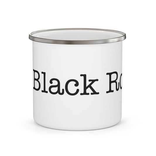 I Heart Black Rock. Enamel Camping Mug