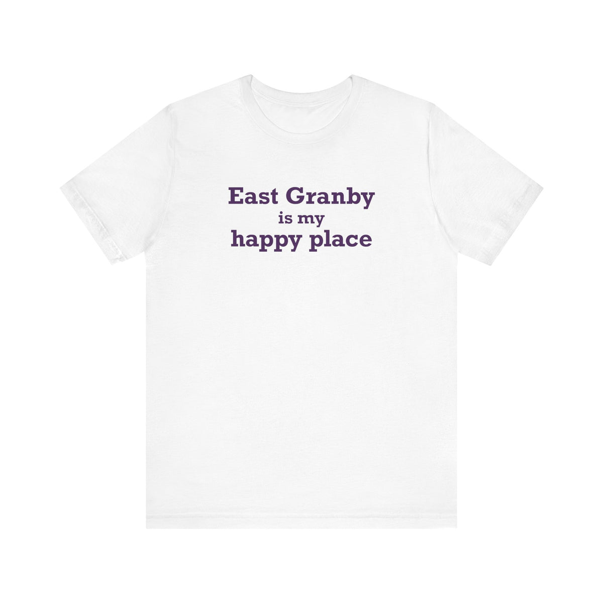 East Granby is My Happy Place Unisex Jersey Short Sleeve T-Shirt