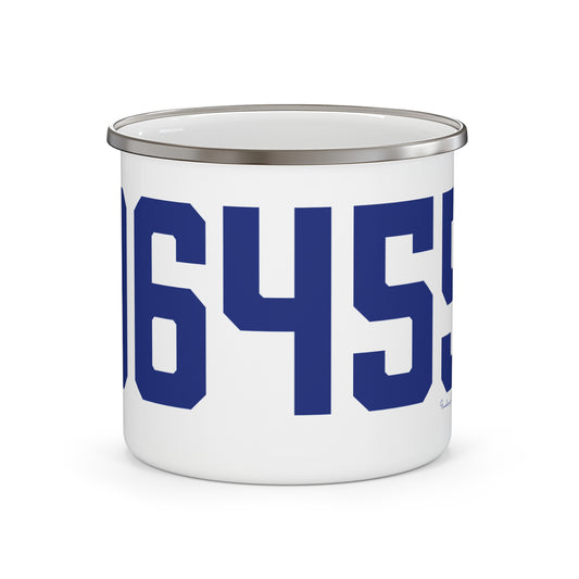 06455 Middlefield Connecticut Zip Code Enamel Camping Mug