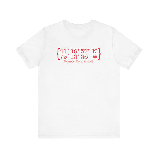 Monroe Coordinates Unisex Jersey Short Sleeve T-Shirt