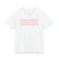 Goose Zip Code Peach and Pink Unisex Jersey Short Sleeve T-Shirt