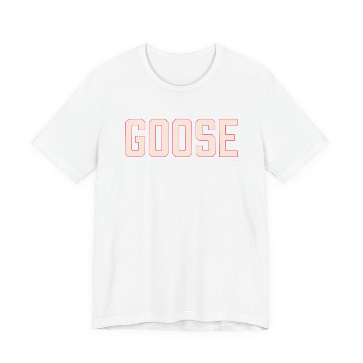 Goose Zip Code Peach and Pink Unisex Jersey Short Sleeve T-Shirt