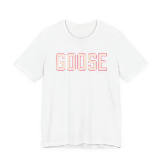 Goose Zip Code Peach and Pink Unisex Jersey Short Sleeve T-Shirt