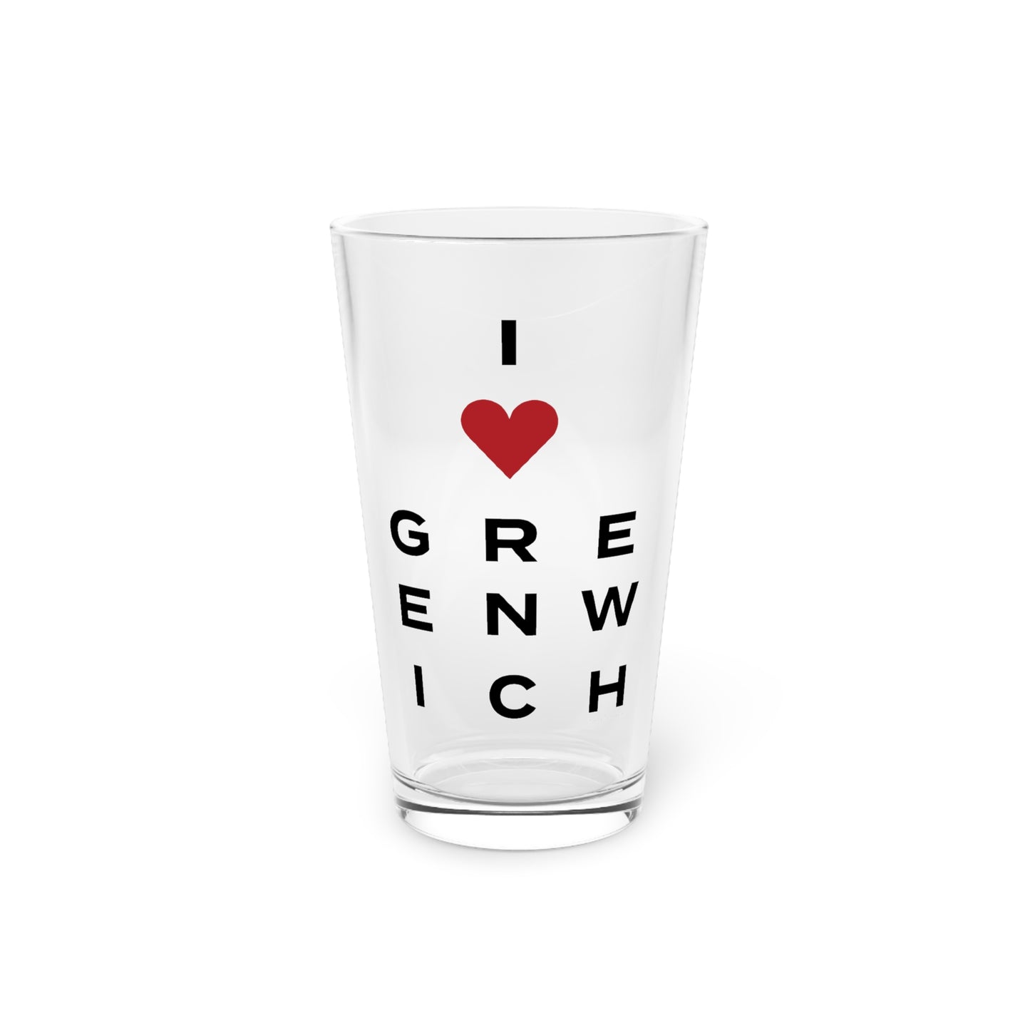 Greenwich Vision Pint Glass, 16oz