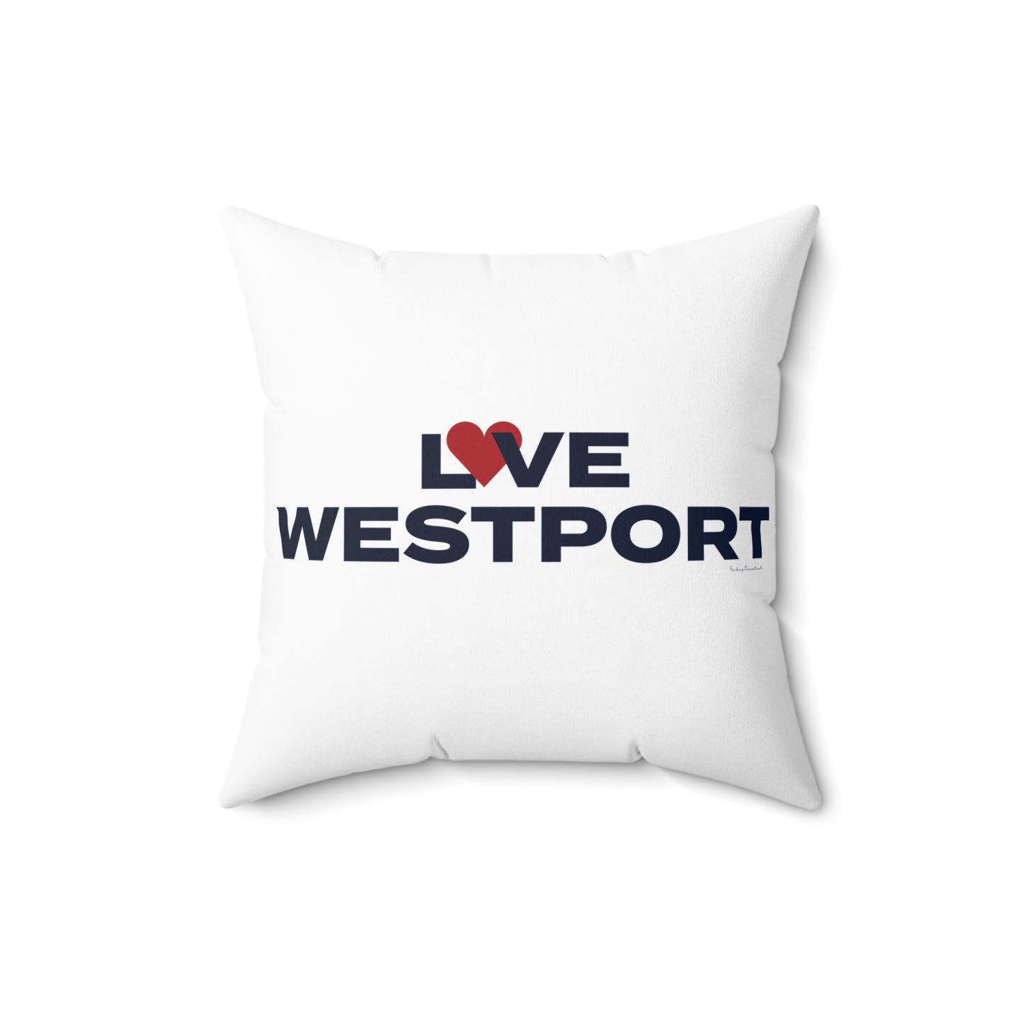 Love Westport Spun Polyester Square Pillow