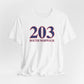 203 South Norwalk Red, White & Blue Unisex Jersey Short Sleeve T-Shirt