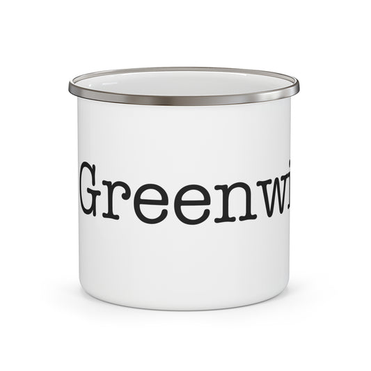 I Heart Greenwich. Enamel Camping Mug