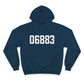 06883 Weston CT Zip Code Champion Hoodie Sweatshirt