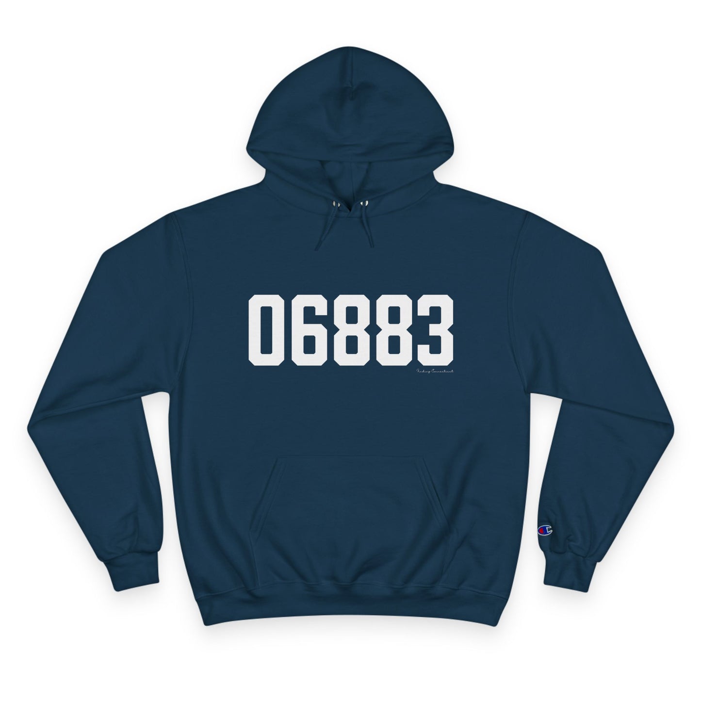 06883 Weston CT Zip Code Champion Hoodie Sweatshirt
