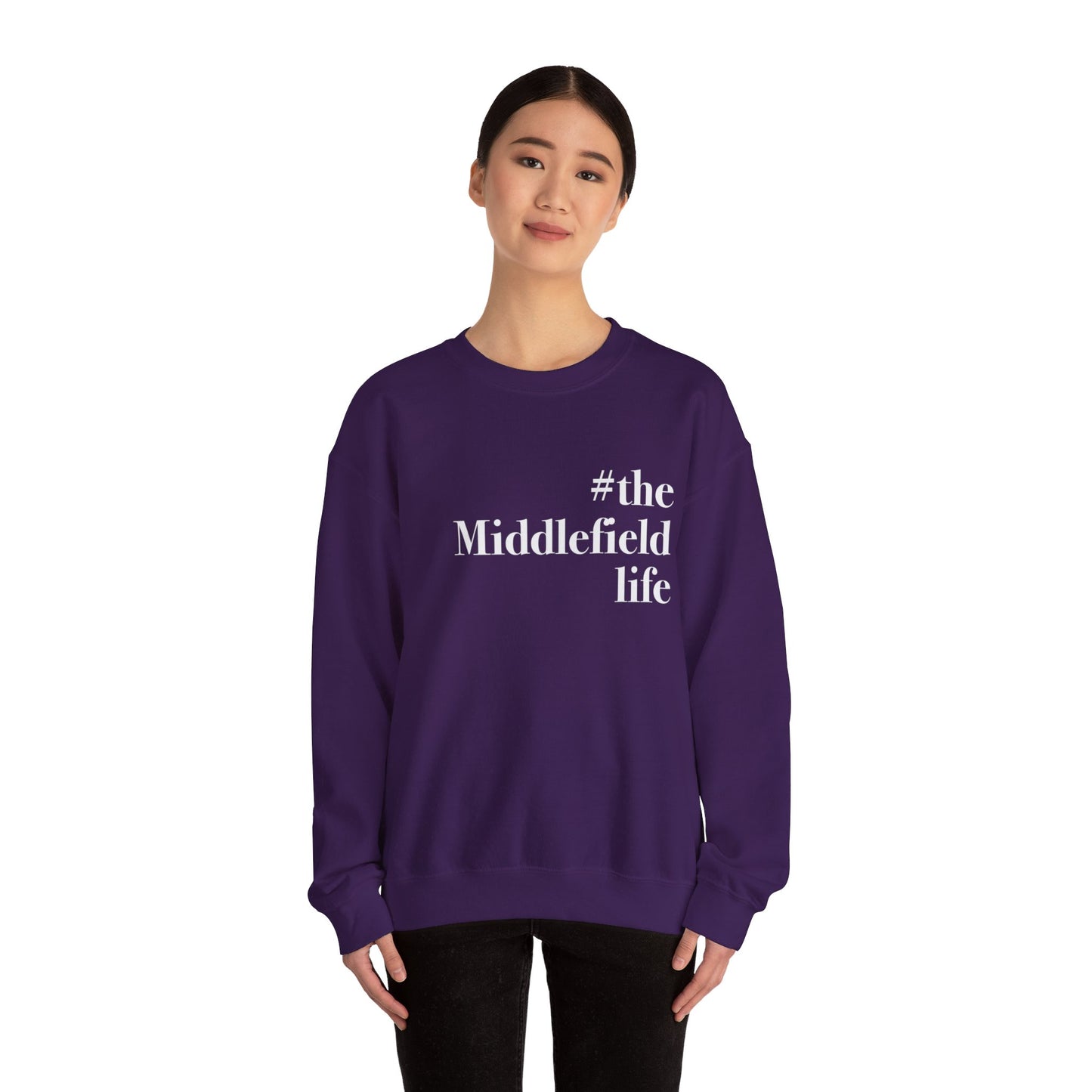 #themiddlefieldlife Unisex Heavy Blend™ Crewneck Sweatshirt